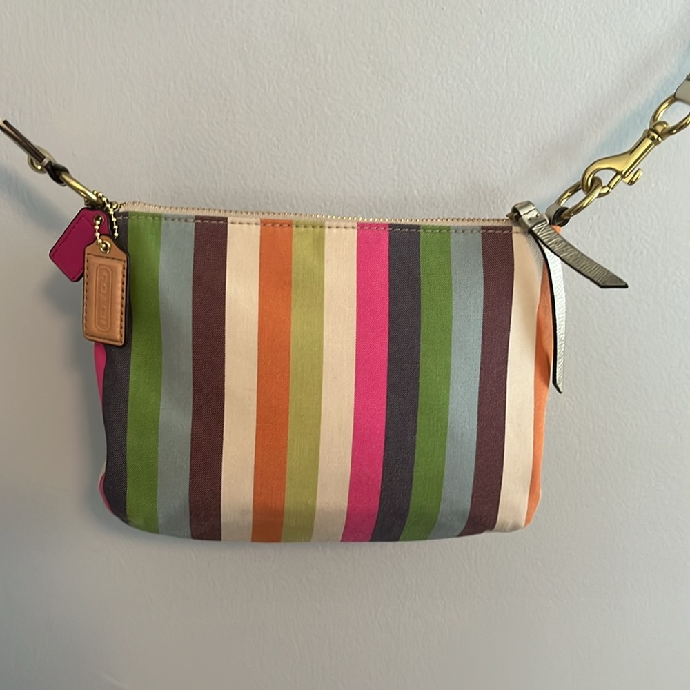 COACH Multicolor Striped Women's Crossbody bag. - Picture 2 of 6